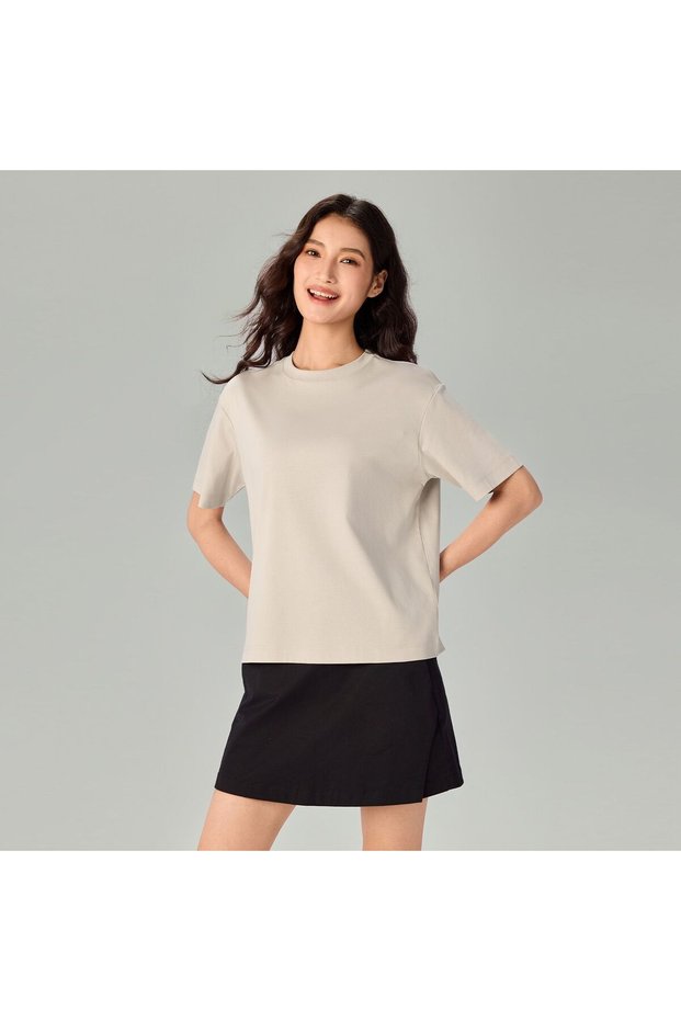 Women's Loose Mercerized Cotton Tee