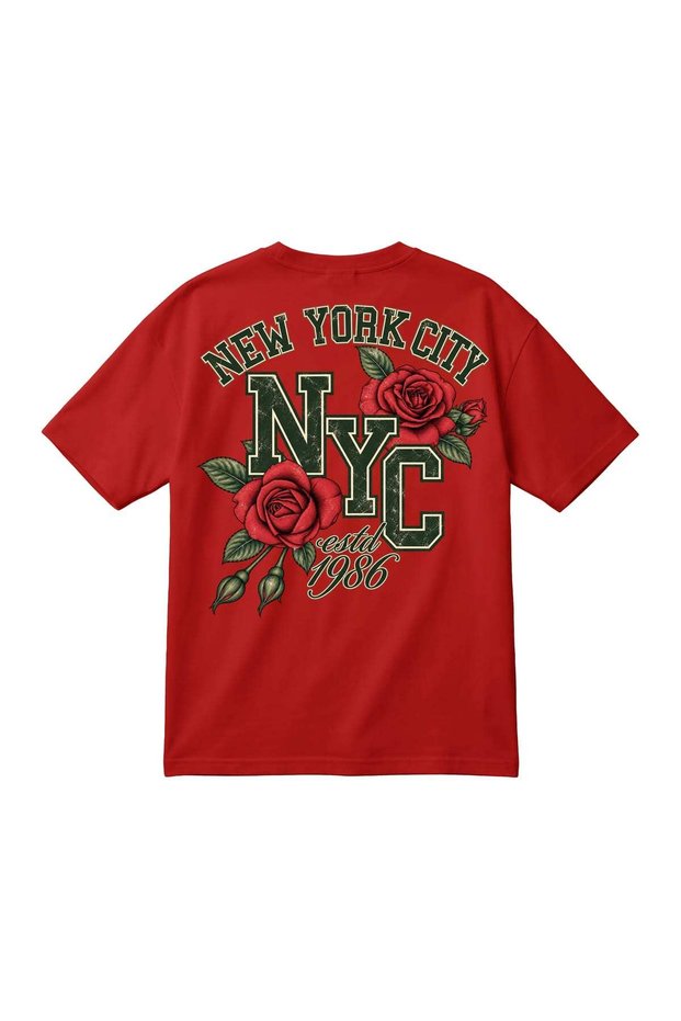 NEWYORK Printed Unisex Oversized T-Shirt
