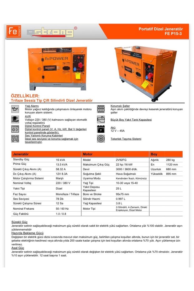 Power FE-P15-3