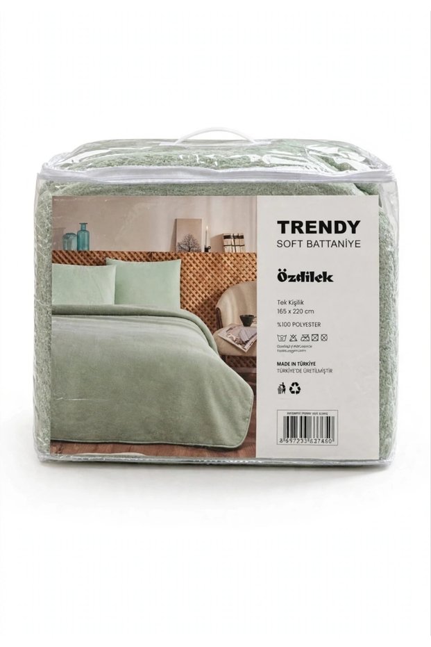 Single-Size (155x220 cm) Solid Color Soft Blanket
