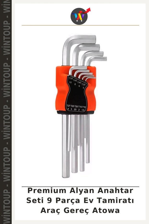 Premium Allen Wrench Set, 9-Piece, Home Repair Tools, Atowa