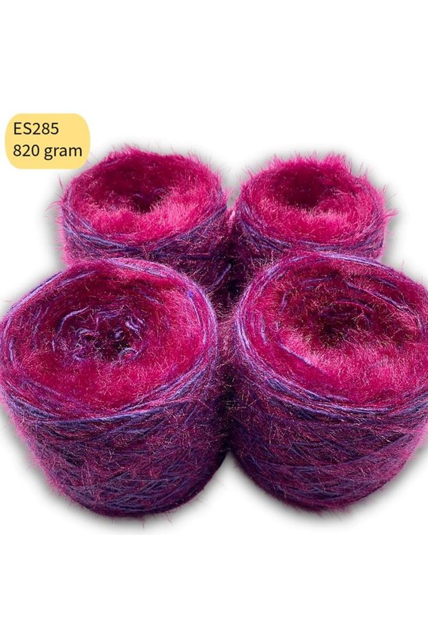 Hand-Wound Special Blend 820 g, Double-Layered Porcupine and Wool, Burgundy-Purple ES285