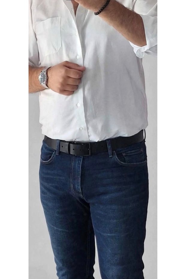 MEN'S JEANS BELT, BATTAL, LARGE SIZE, ADJUSTABLE SCREW BUCKLE, STYLISH DESIGN