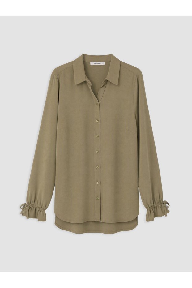 A Women's Shirt with Ruched Details for Style-Conscious Women from UZG STORE
