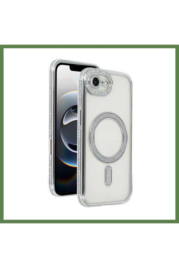 غطاء iPhone 16E Joke Magneticsafe - فضي HB006