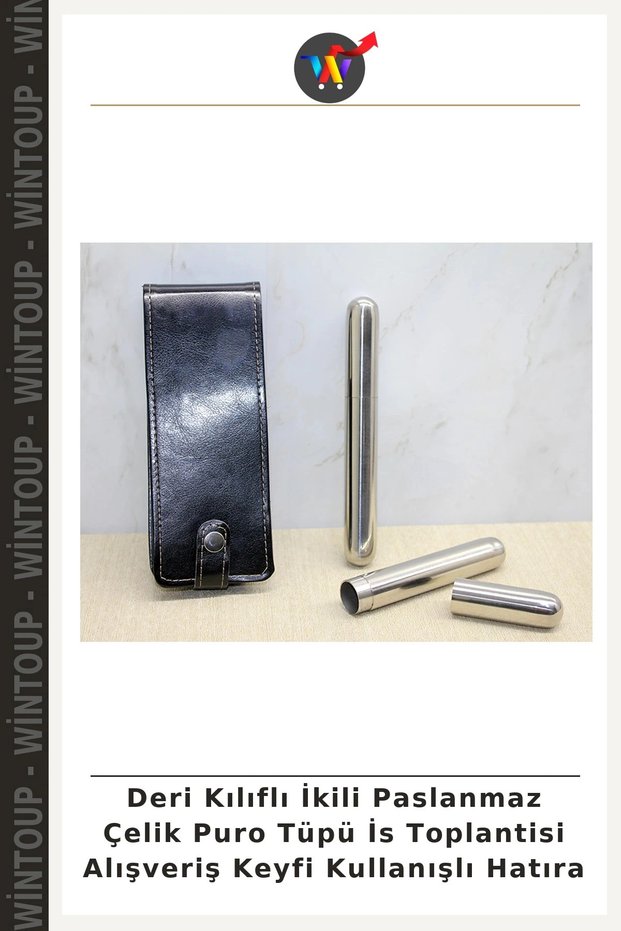 Leather-Covered Pair of Stainless Steel Cigar Tubes: A Pleasant Shopping Experience and a Practical Souvenir