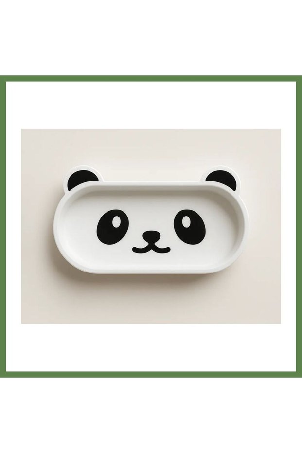 3D-Printed Panda Glasses Tray—Cute Desktop Glasses Holder and Pencil Holder Tray, Model HB006
