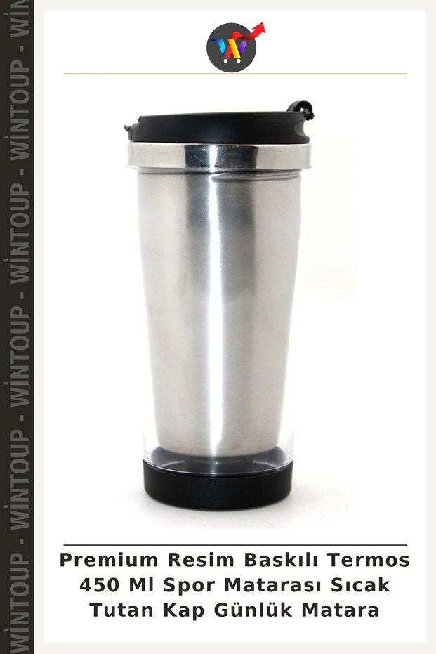 Premium Photo-Printed Thermos, 450 mL Sports Bottle, Heat-Retaining Bottle, Everyday Bottle