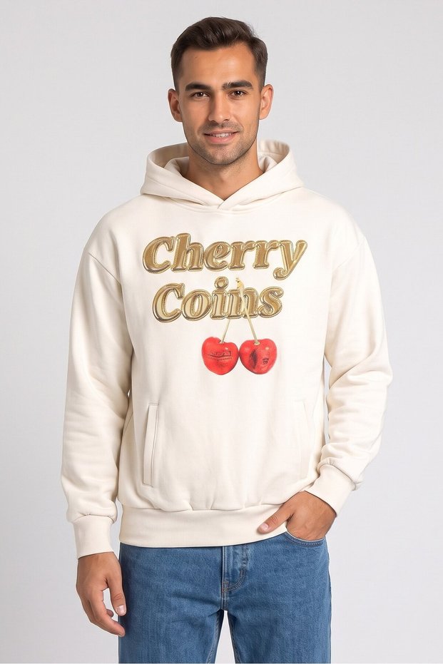 Men Graphic Print Long Sleeve Hoodie, Multicolor