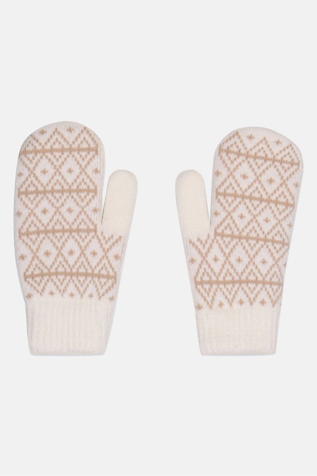 Women 1 Pair Knitted Gloves, Multicolor