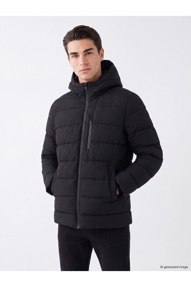 Quality Parts from Çelebi Store Standard Fit Hooded Men's Coat