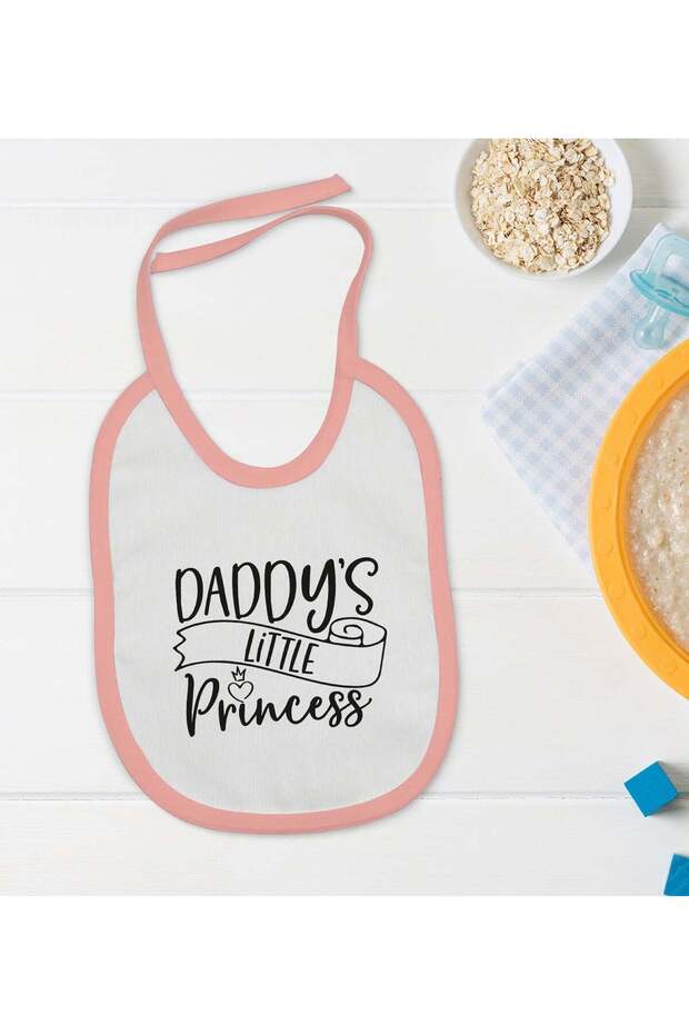 BK Kids "Daddy's Little Princess" Pink Baby Bib, Model en121282