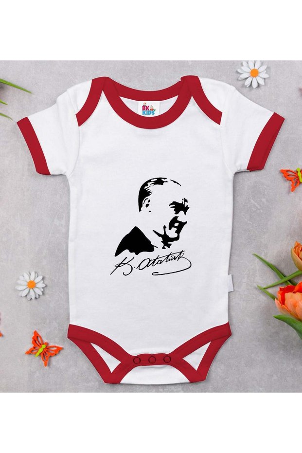 BK Kids Atatürk-Themed Red Baby Bodysuit-26, 12–18 months, 492e5861