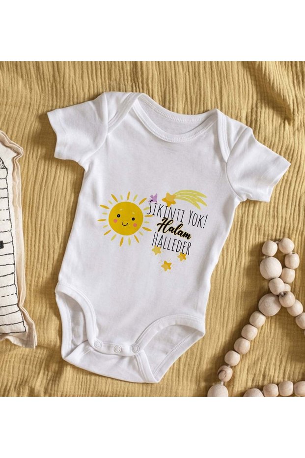BK Kids "No Worries, My Aunt Will Take Care of It" Printed Baby Bodysuit - Model 1, 3-6 Months, 48c7bc22