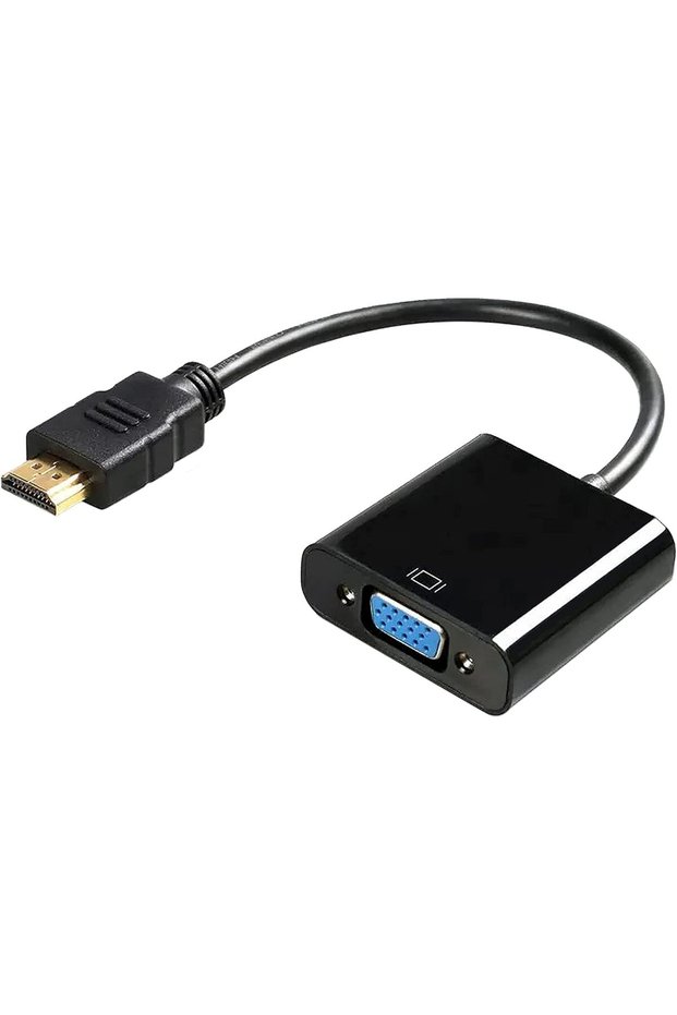 محول من HDMI إلى VGA - يدعم دقة 4K و1080p - يتيح الاتصال بأجهزة التلفزيون وأجهزة الكمبيوتر المحمولة وأجهزة الكمبيوتر.