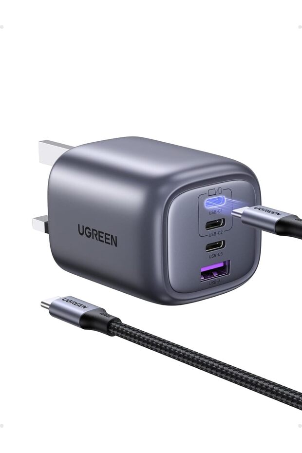 Nexode 65W Charger Type C, PPS Fast Charger with USB C Cable