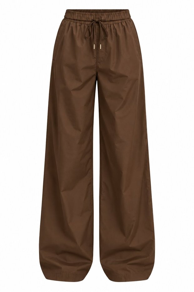 Brown Satin Bomber Pants - 2y9663 - 51229