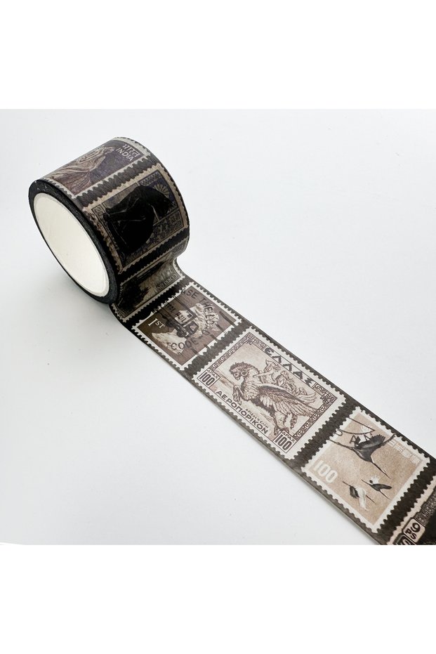 washi B 30mm * 5m Retro Stamp Washi Tape Classical Decorative Material DIY Scrapbook Creative Journa