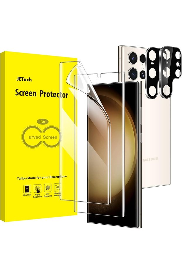 TPU Screen Protector for Samsung Galaxy S23 Ultra, 2+2 Pack