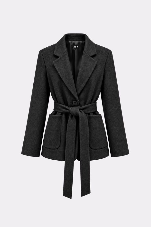 Premium JANELLE Blazer with Pockets, Wool Jacket
