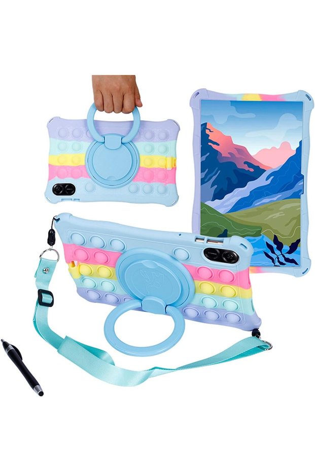 Case for Honor Pad X8b/X8a 11inch Rotating Ring Stand Should Strap