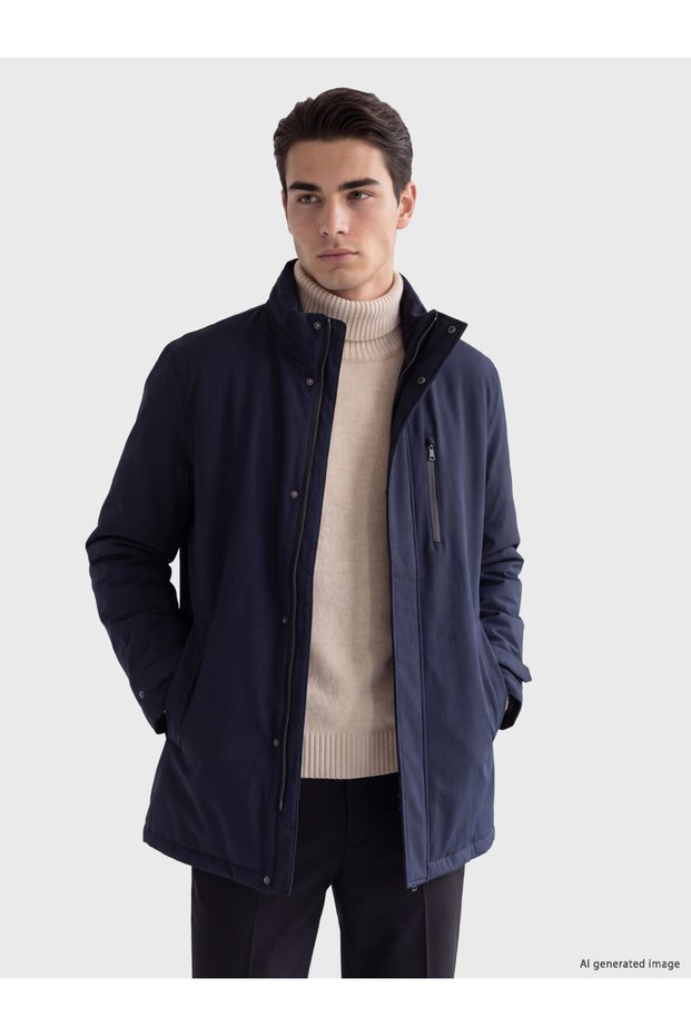 Quality Parts from Çelebi Store Standard Fit Hooded Men's Coat