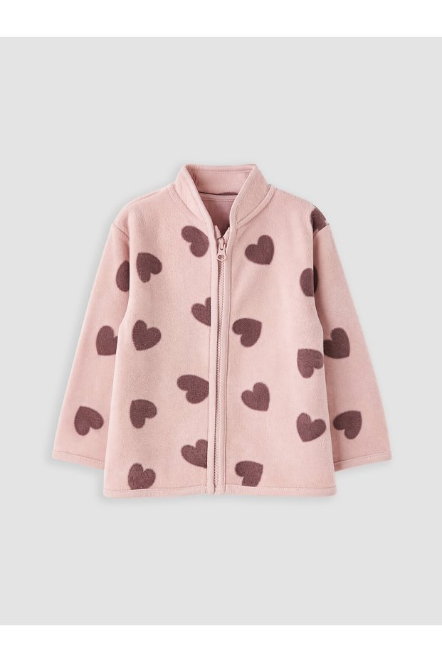 Two Mt Shop Quality Pink Patterned Girls' Cardigan