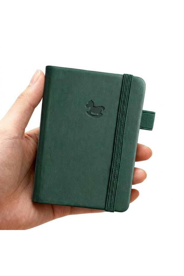A7 Pocket Notebook with Pen, Mini Spiral Memo Pad, Small Notebook Set for Notes and Lists, 96-Sheet