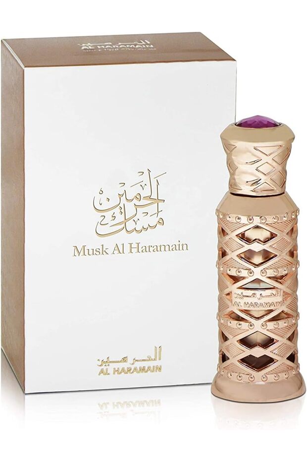 Musk Perfume Oil 12ml | Musk Attar | Concentrated Alcohol-Free Arabian Perfume Oil for Men & Women | Long-Lasting Woody Floral Musk Fragrance