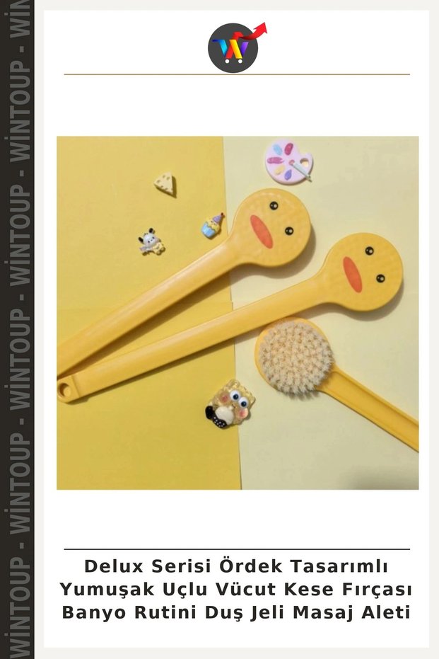 Deluxe Series Duck-Shaped Soft-Bristled Body Scrub Brush for Your Bath Routine and Massage