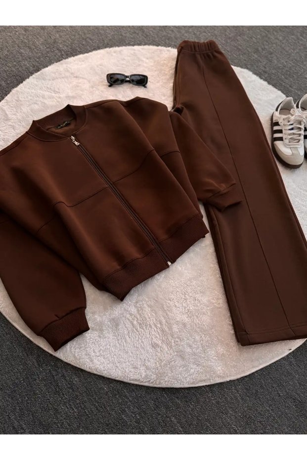 3-Stripes Zippered Oversize Track Suit