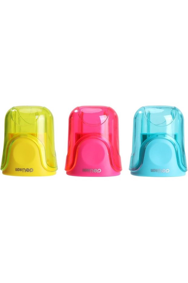 Pencil Sharpeners with Dual Holes and Container