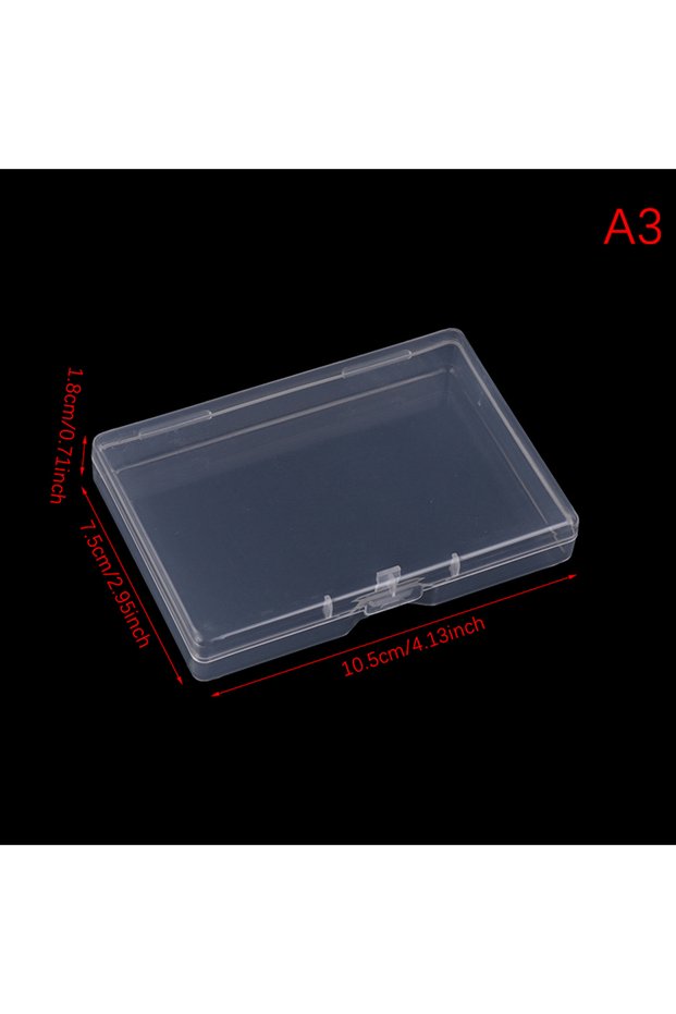 A3 Transparent Plastic Box Rectangular Translucent Packing Box Storage Organizer Case Dustproof Dura