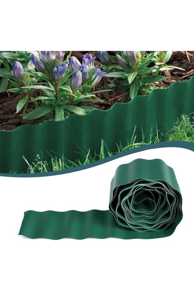 Flexible Plastic Garden Edging Border, 15cm x 9m
