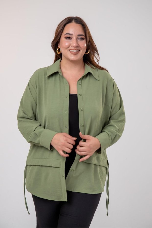 Women's Plus-Size Embellished Shirt