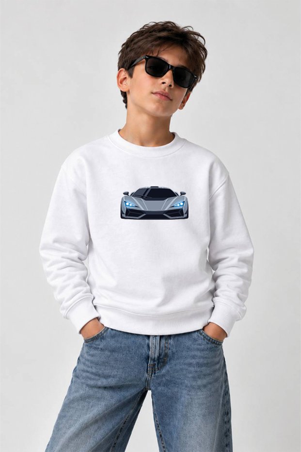 Printed Crew-Neck Sweatshirt for Boys