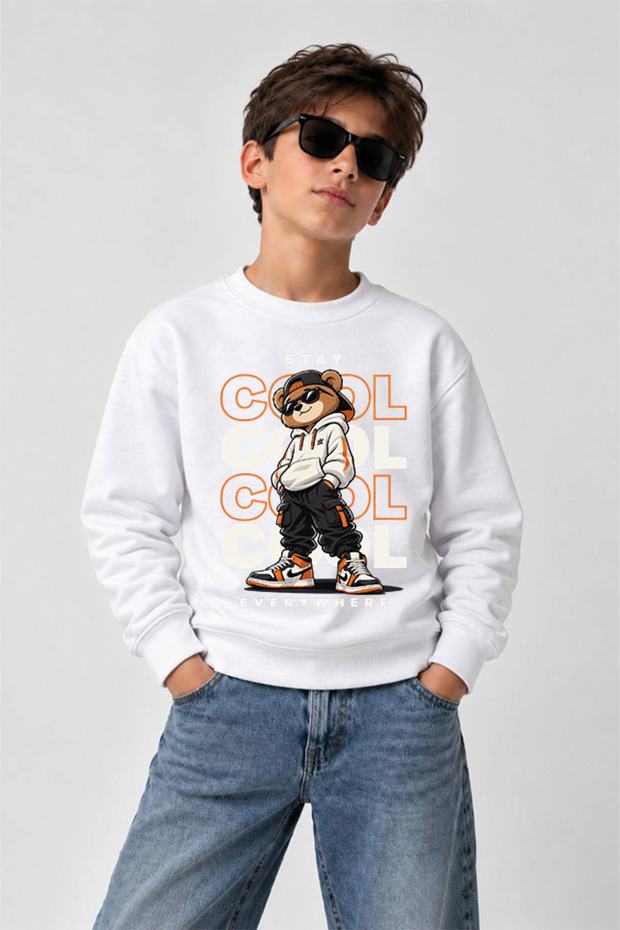 Printed Crew-Neck Sweatshirt for Boys