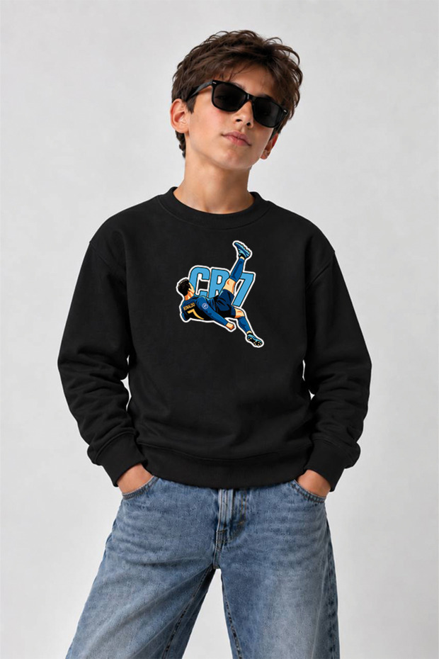 Printed Crew-Neck Sweatshirt for Boys