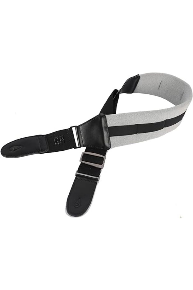 Real Mission CAREFREE Gray Guitar Strap