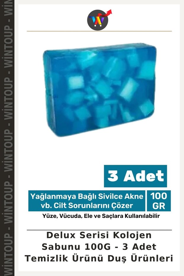 Deluxe Series Collagen Soap 100G - 3-Pack of Bar Soaps, Shower Products