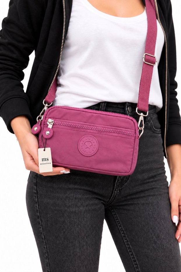 Waterproof Fabric Mini Hand and Shoulder Bag Wallet