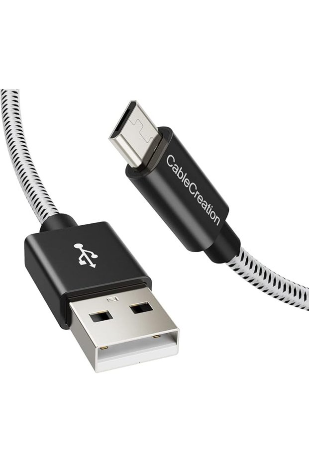 كابل Micro USB قصير من CableCreation بطول 1 قدم، كابل شحن Micro USB