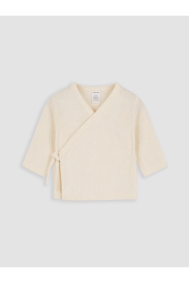 LCW Baby Ecru Double-Breasted Wrap Neckline Boys' Cardigan—The ALITA CITY Difference