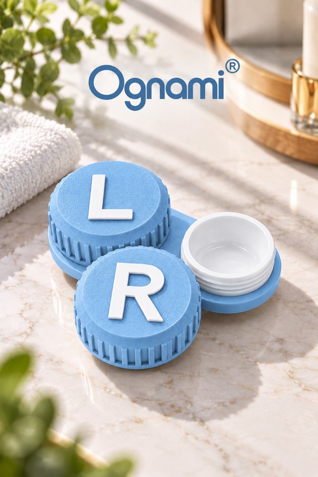 3D Printing Contact Lens Storage and Travel Container L/R Screw Cap