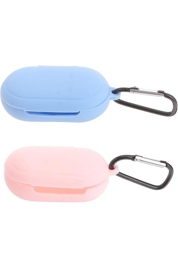 2pcs Silicone Earphone Case Compatible for Galaxy Buds Plus Portable Protective Cover with M