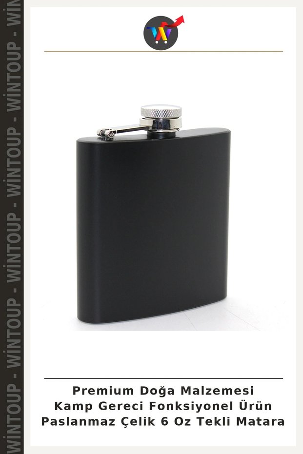 Premium Camping Gear: Functional Product—Stainless Steel 6-Oz Single Water Bottle