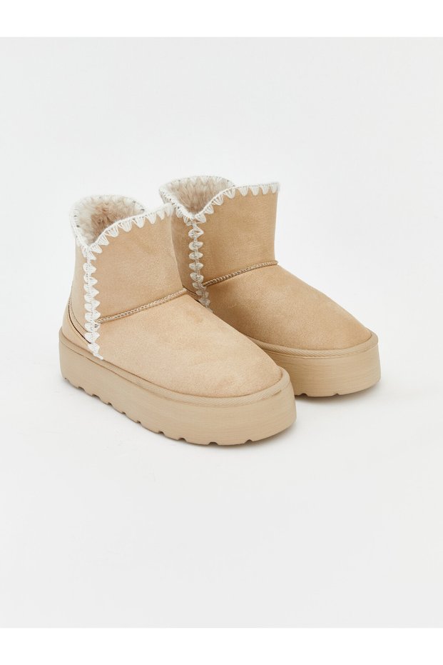 Two Mt Shop Quality Lcw Steps Beige Women's Boots