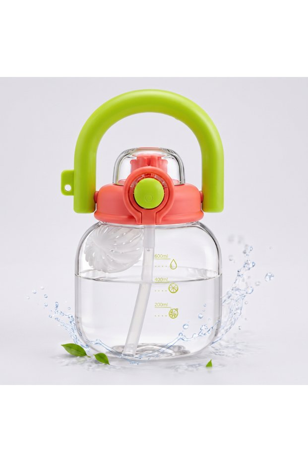 Sports Water Bottle - 600 ml - Bpa Free - Leak-Proof Lid