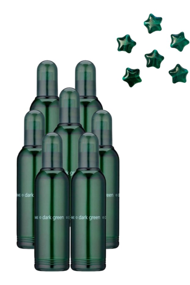 7 قطع عطر أخضر داكن 100 مل