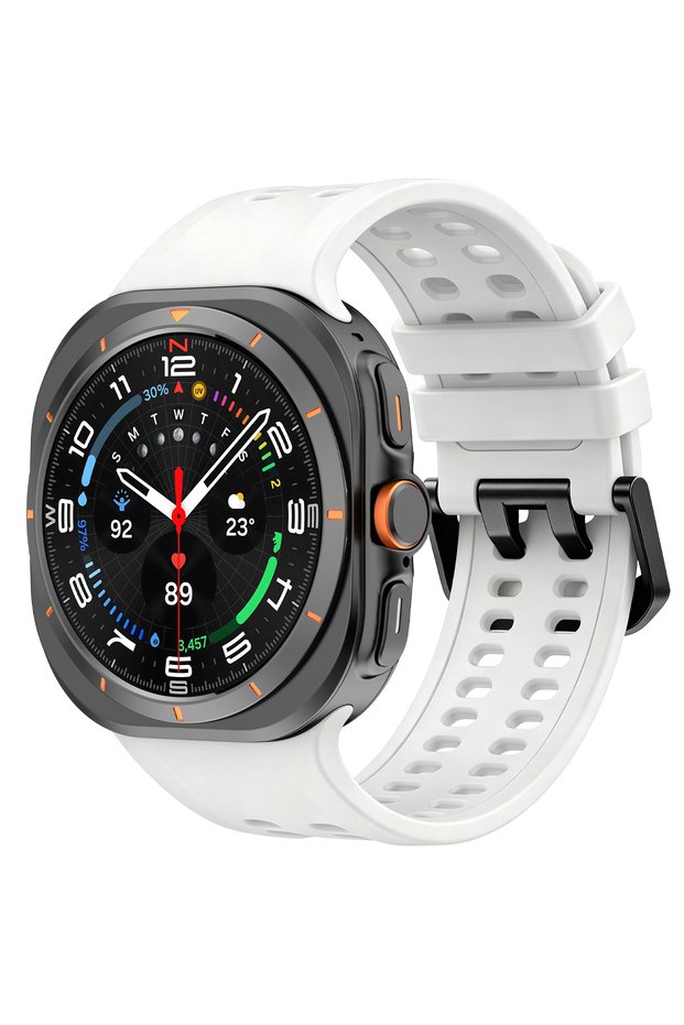 Galaxy Watch Ultra a-White Original Silicone Strap for Samsung Galaxy Watch Ultra 2 Sports Correa Br